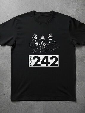 Front 242 Graphic T-Shirt | Industrial Music Band Tee | Black Unisex Shirt